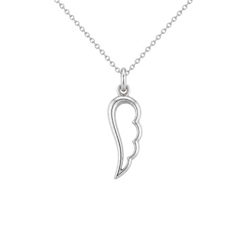 Small Open Angel Wing Necklace