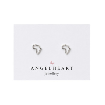 Earring Stud / Open Africa / Silver