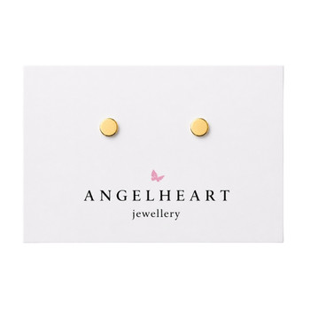 Earring Stud / Dainty Dots / Gold Plated