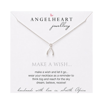 Wishbone Necklace Silver Chain