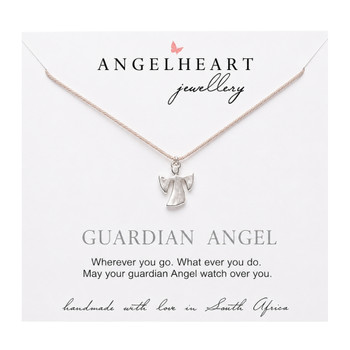 Angel Necklace On Nude Silk