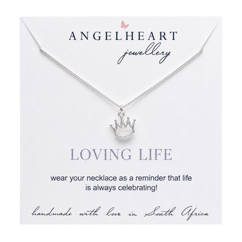 Crown Necklace On Silver Chain
