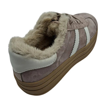 Bree Sneaker / Mushroom Grey & White