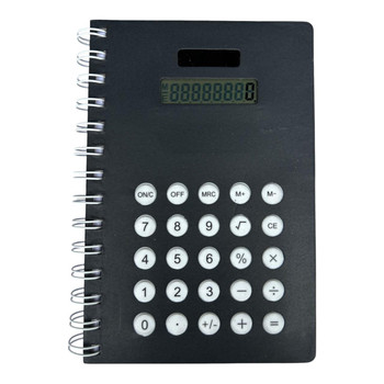 B6 Spiral Notebook with Calculator - Black