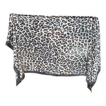 Classic Leopard Viscose Scarf