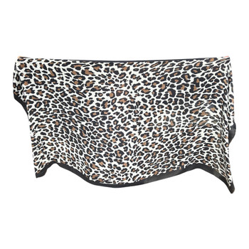 Natural Leopard Viscose Scarf