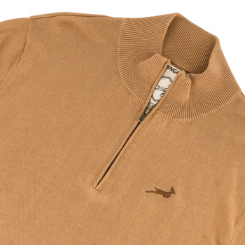 Springboks Quarter Zip Knit / Toffee