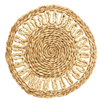 Rustic Open Weave Woven Placemat 38cm