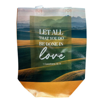 Let All You Do In Love Reusable Shopping Bag