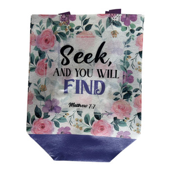 Seek & Find Floral Reusable Shopping Bag
