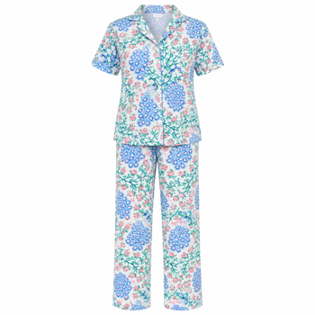 Cotton Long PJ Set / Peacock Garden
