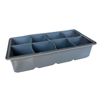 Silver Grey 8-Hole Ice Cube Tray