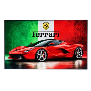 Red Ferrari Italy Flag Printed Board