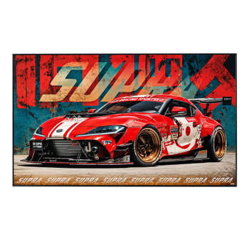 Red Toyota Supra Printed Board
