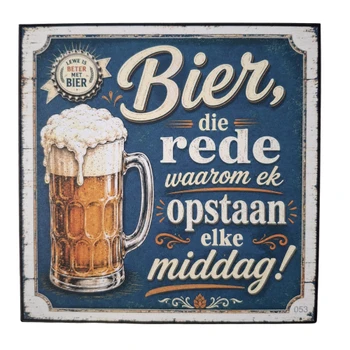 Wall Decor - Bier, Die Rede Waarom Ek Opstaan