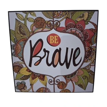 Wall Art - Be Brave Floral