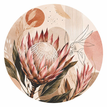 Disposable Round Placemat 24Pc - Protea