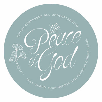 Disposable Round Placemat 24Pc - Peace Of God
