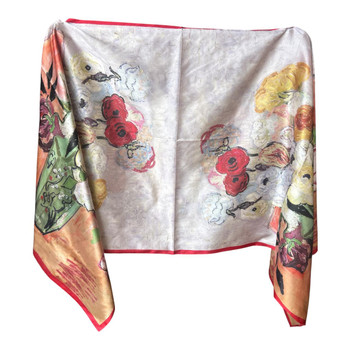 Vintage Floral Bouquet Silk Scarf