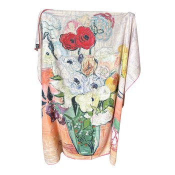 Vintage Floral Arrangement Cashmere & Silk Scarf