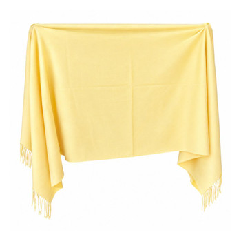 Soft Yellow Polyester Scarf