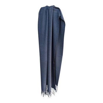 Midnight Black Polyester Scarf