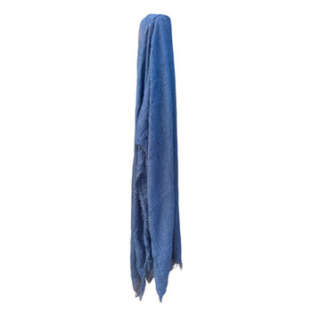 Denim Blue Lightweight Crinkle Scarf