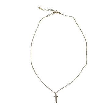 Crystal Cross Pendant Necklace