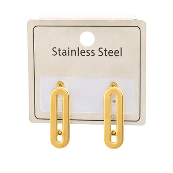 Gold Link Drop Earrings