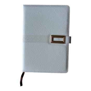 White A5 Textured Notebook