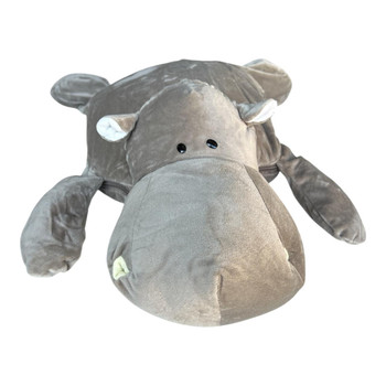 Hippo Soft Toy with Fold-Away Blanket