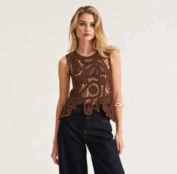 Crochet Top - Chocolate