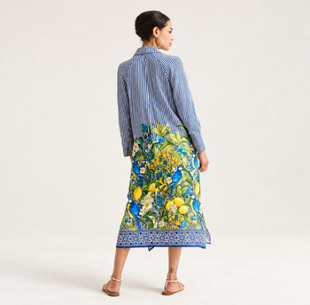 Liza Shirtdress - lemon stripe
