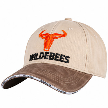 Casual Two Tone Twill Oilskin Cap / Stone Choc