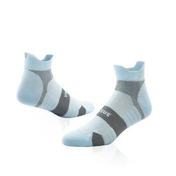 Breeze Blue Running Ankle Socks