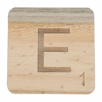 Wooden Scrabble Letter E