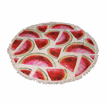 Beach Towel - Watermelon Slices with tassles (150cm)