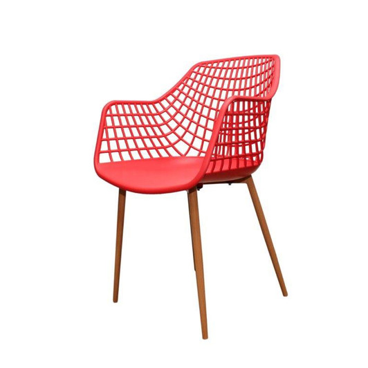Red Crosshatch Chair Red Crosshatch Chair