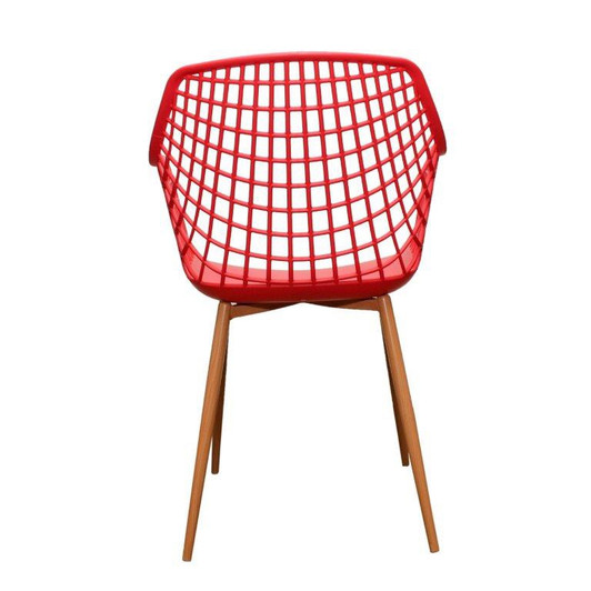 Red Crosshatch Chair Red Crosshatch Chair