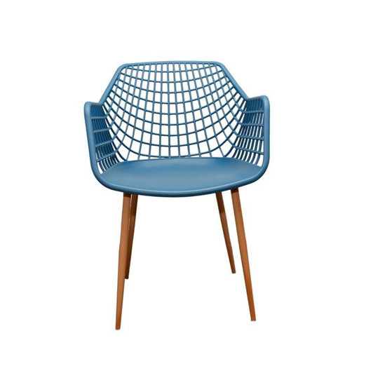 Navy Crosshatch Chair Navy Crosshatch Chair