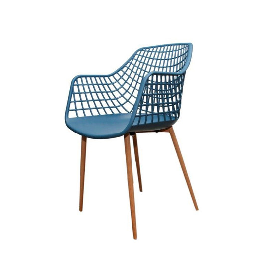 Navy Crosshatch Chair Navy Crosshatch Chair