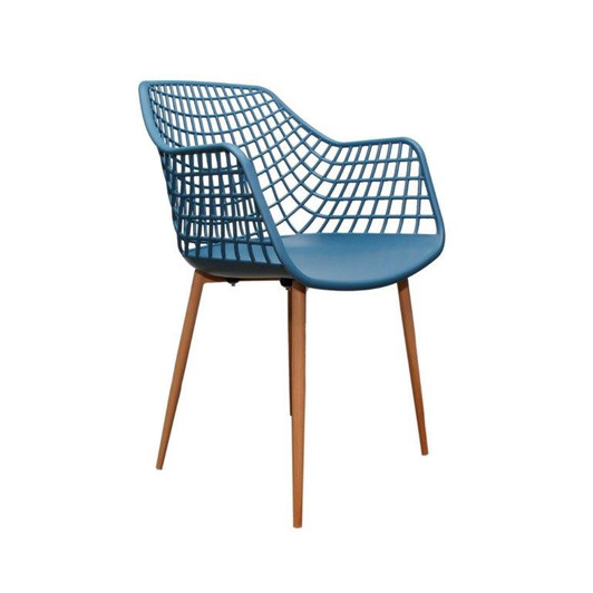 Navy Crosshatch Chair Navy Crosshatch Chair