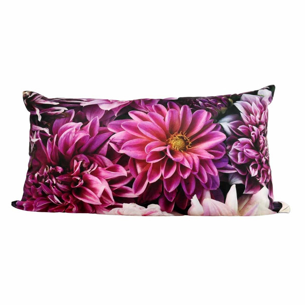 Scatter Cushion - Pink & Purple Dahlia (55x95cm)