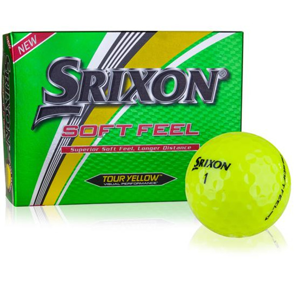 Srixon Soft Feel Golf Ball Yellow (Pack of 3)