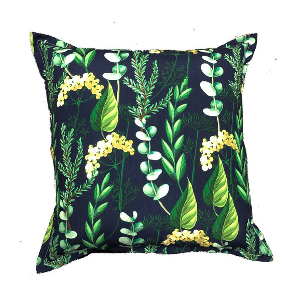 Navy Flora Scatter Cushion Cover - No inner included. Photo for design purposes only. 