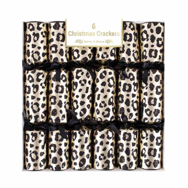 6 x Harvey And Mason Animal Print Crackers