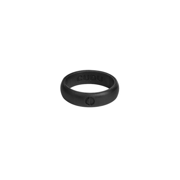 Cudu Black Slim Silicone Ring