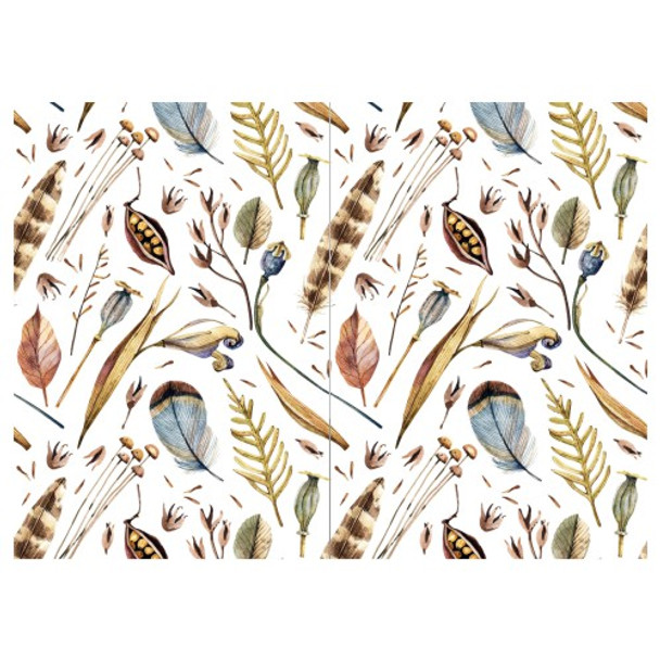 Disposable Placemat - Pack of 24 - Seeds & Feathers