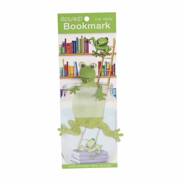 Leather Bookmark - Frog