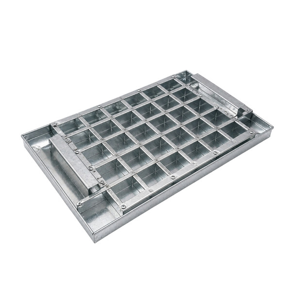 Galvanized Fudge Pan and Cutter